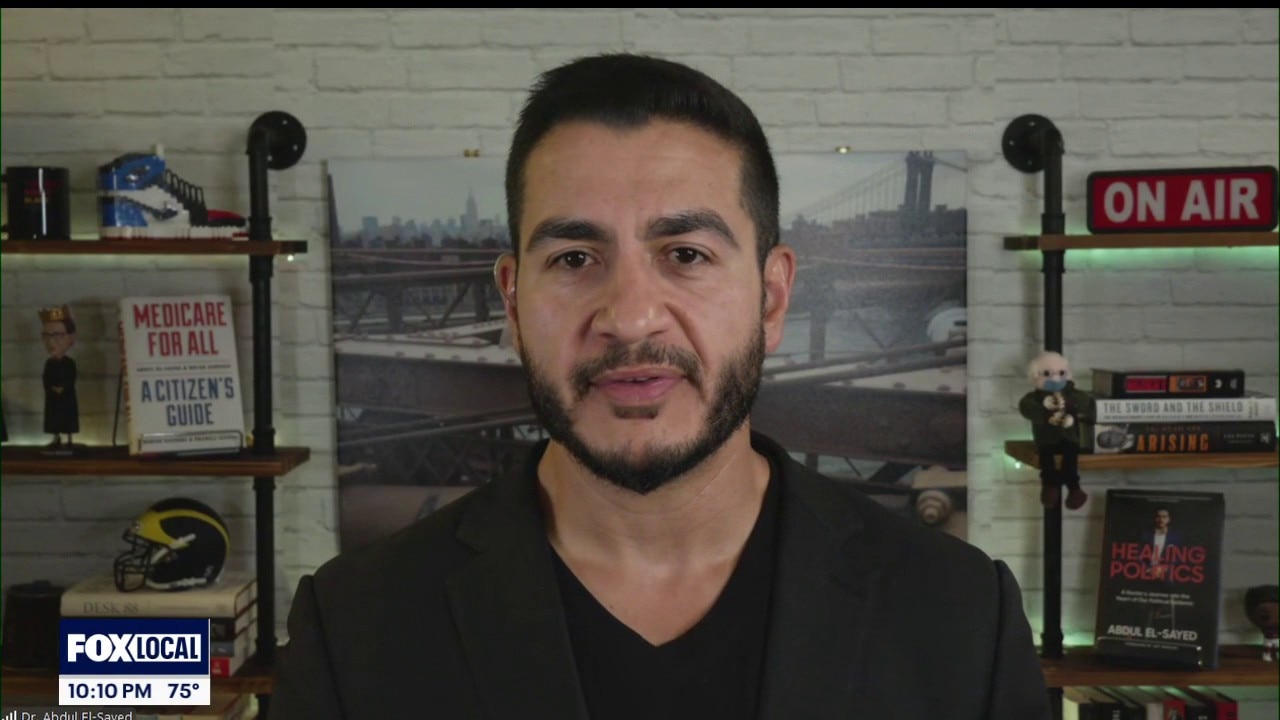 US Senate Candidate El-Sayed speaks on anti-Islam protest in Dearborn