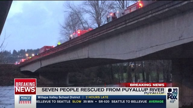 Storm sweeps 7 in homeless camp into Puyallup River