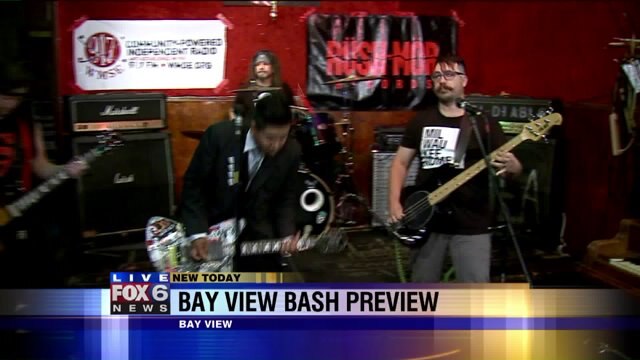 Carl enjoys the sweet sounds of the Bay View Bash
