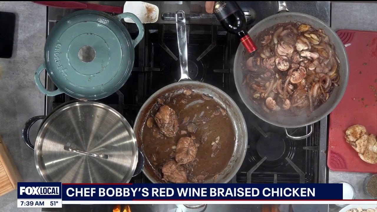 Chef Bobby's Red Wine Braised Chicken 