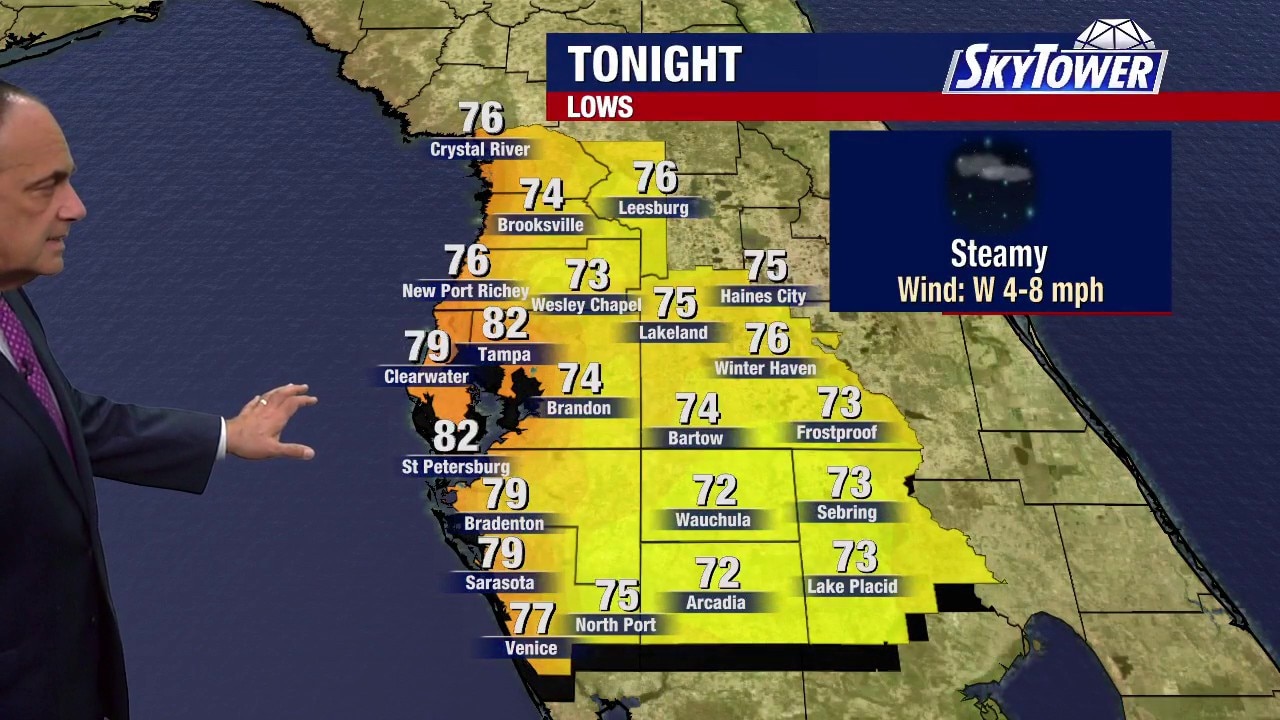 Tampa weather | Monday evening forecast