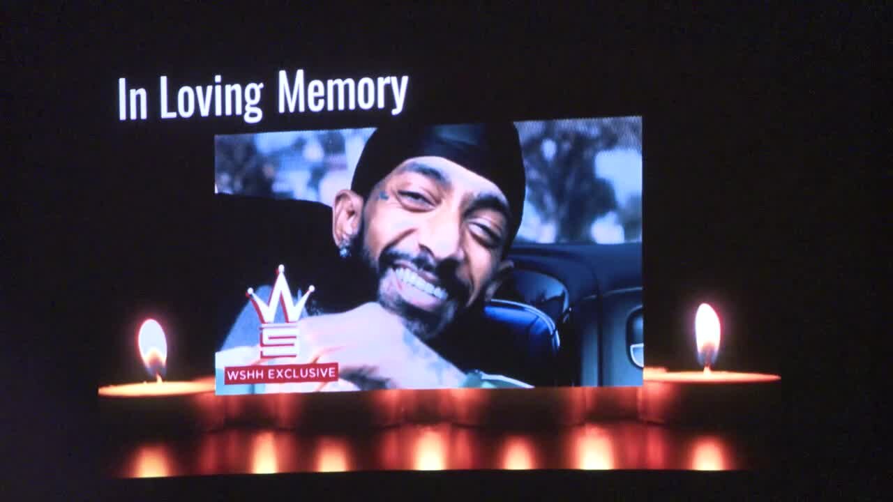 Nipsey Hussle vigil in Stone Mountain