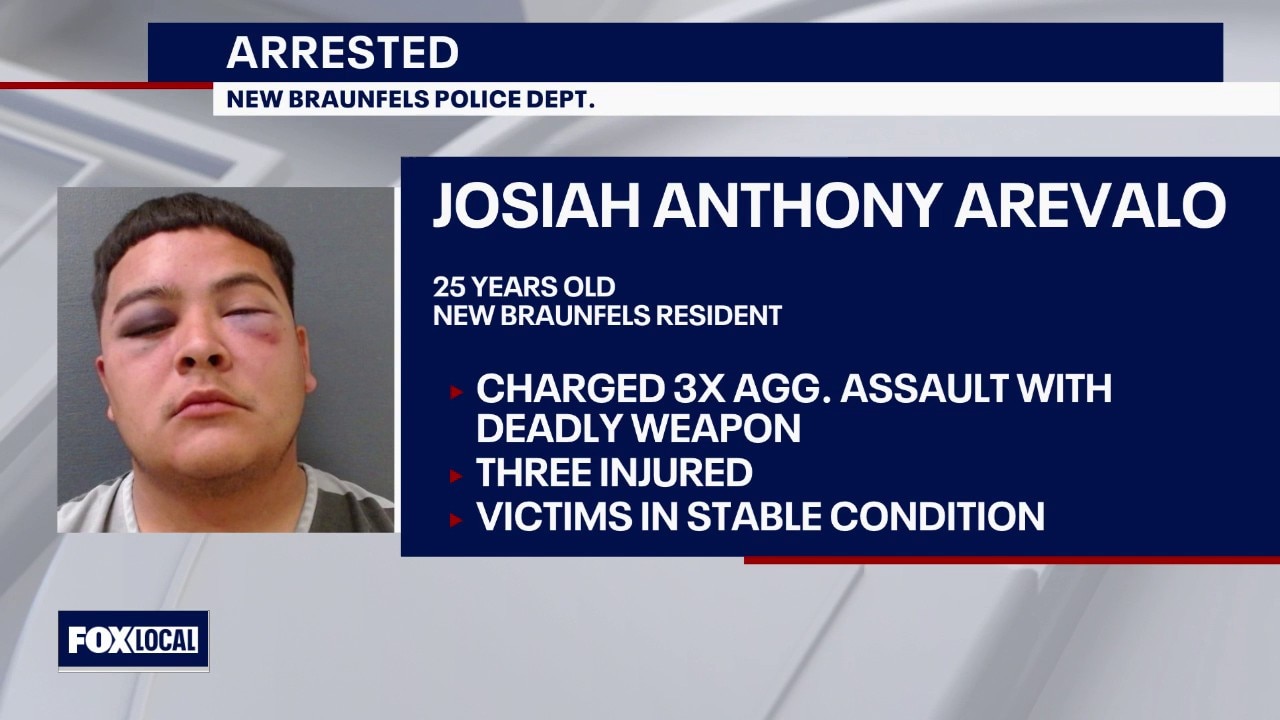 New Braunfels man arrested after drive-by shooting