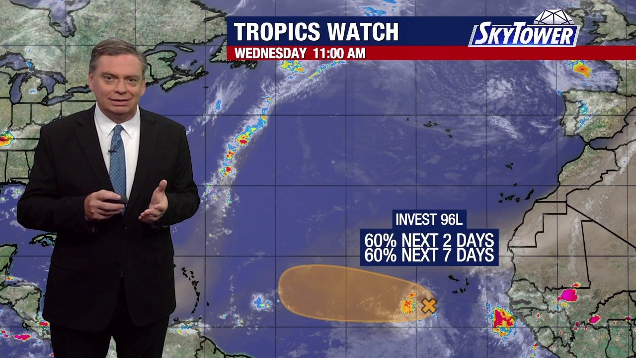 Wind shear impacting 2 Atlantic systems