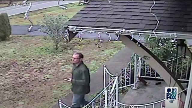 Nonchalant burglar breaks into Arlington home