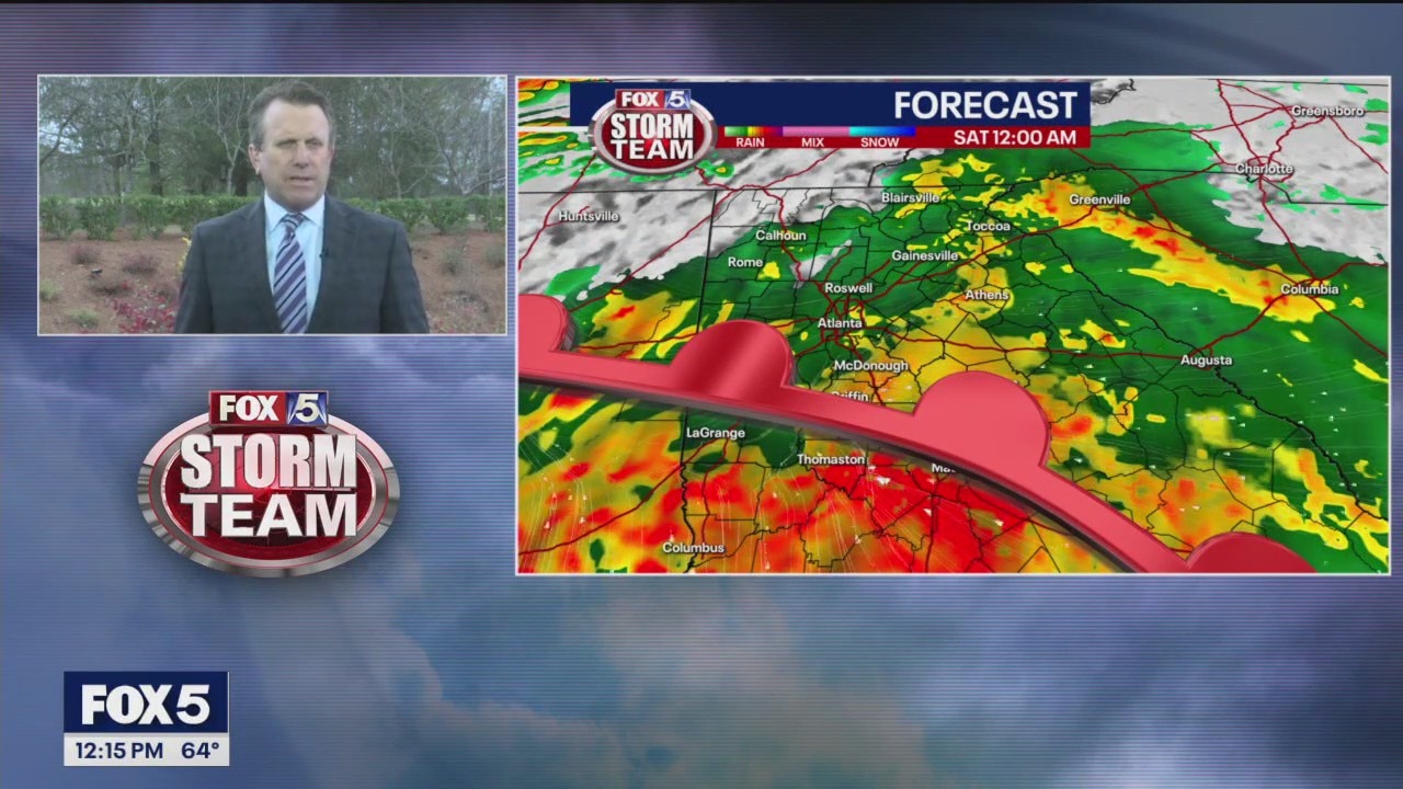 Friday midday weather forecast
