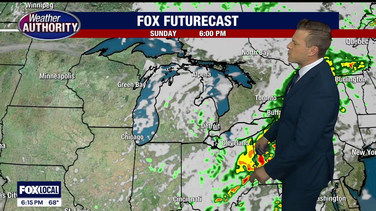 Heavier showers are gone but a busy week ahead