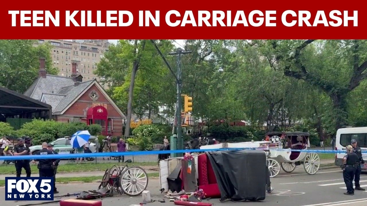 18-year-old killed after horse carriage crashes in Central Park