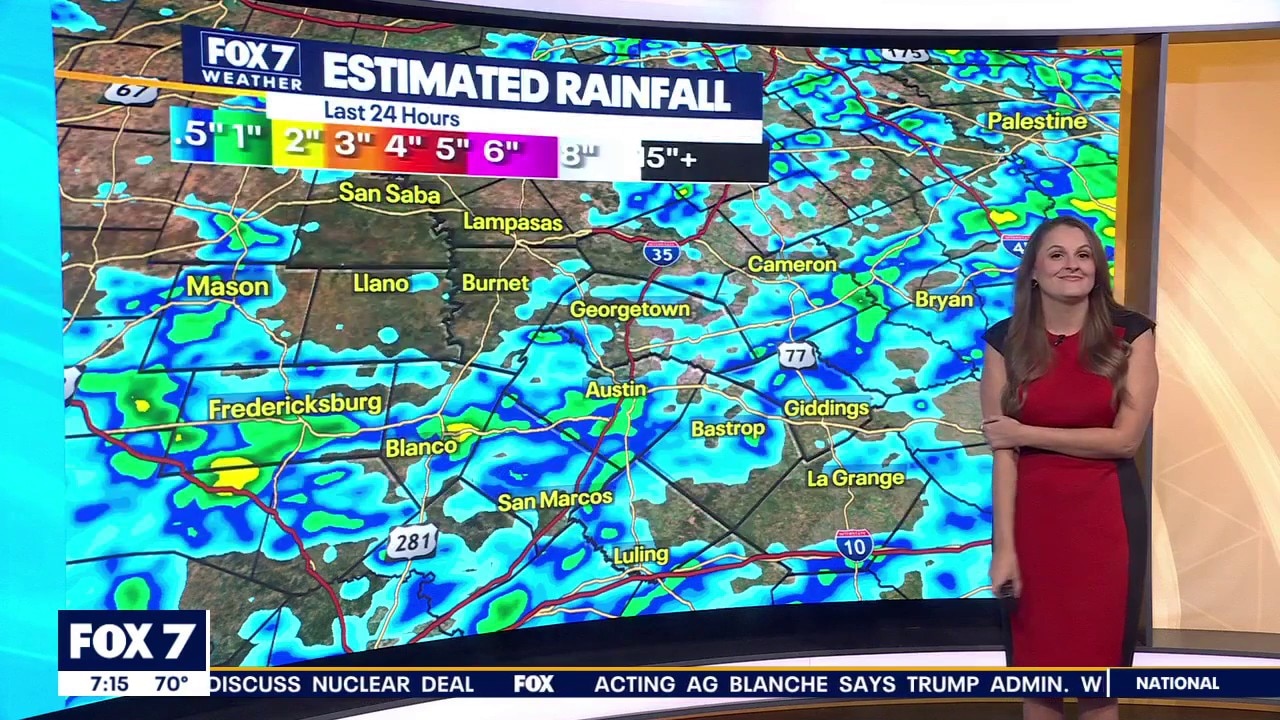 Austin weather: Rainy pattern continues