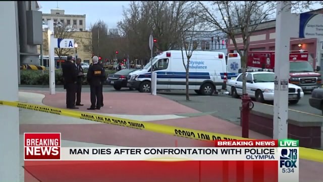 Man dies after struggling with Olympia police