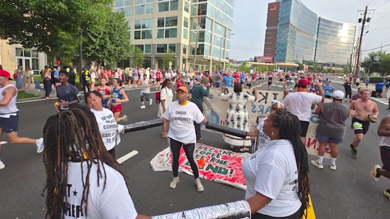 Protestors arrested at Peachtree Road Race 