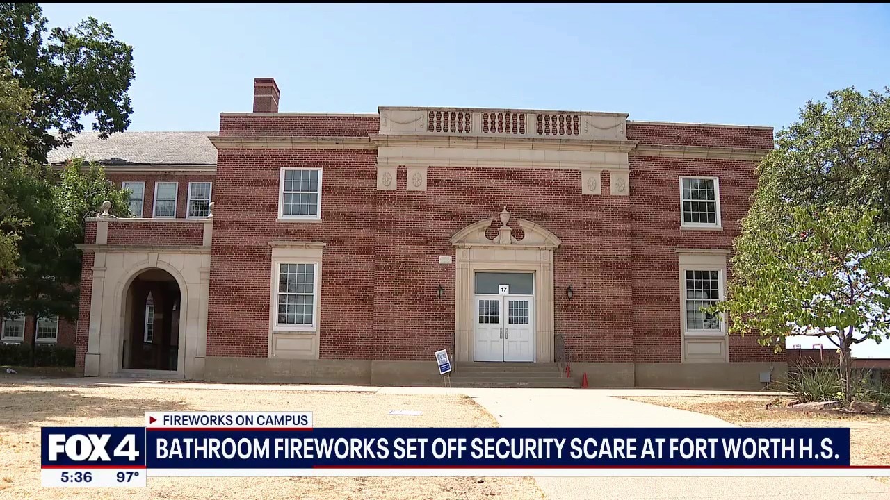 Fireworks spark lockdown at Fort Worth high school