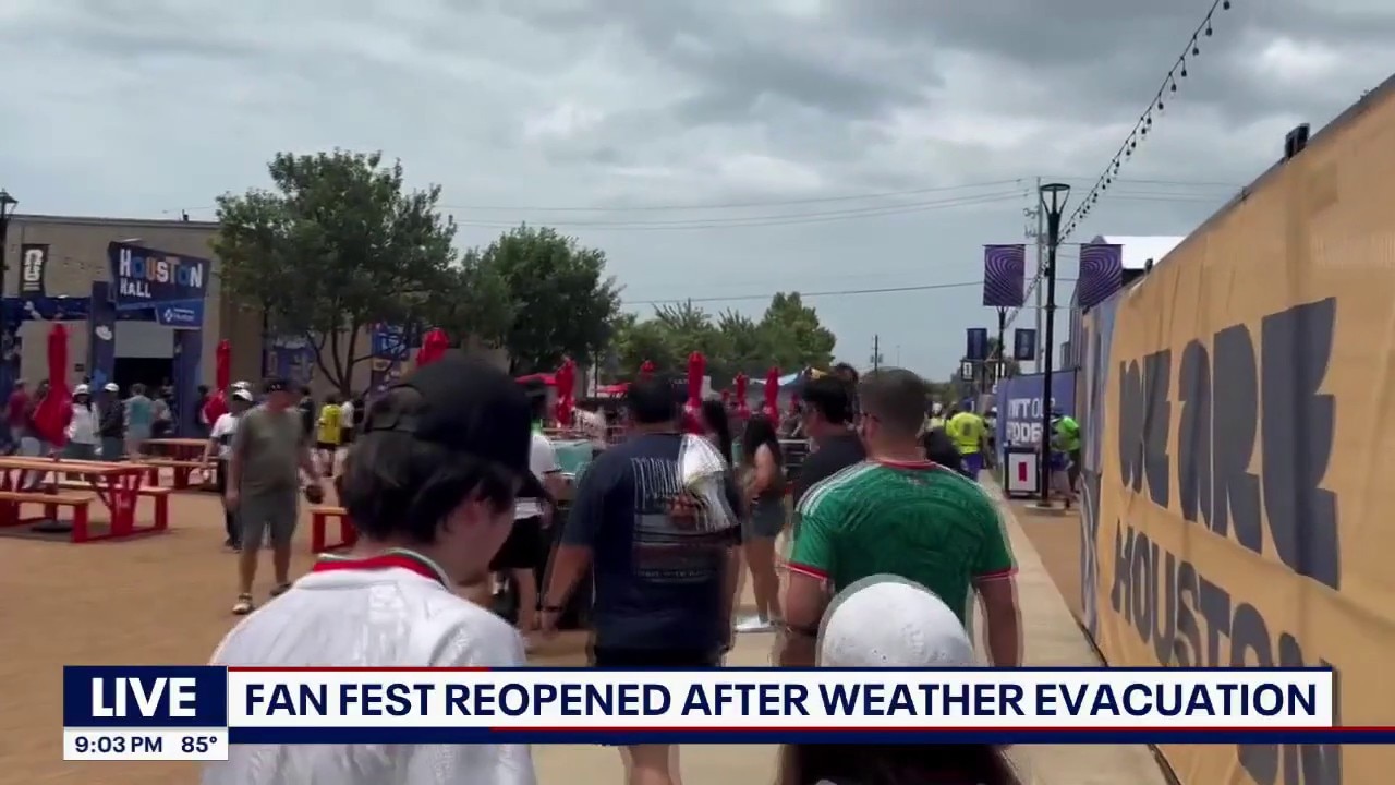 Houston Fan Fest reopened after weather evacuation