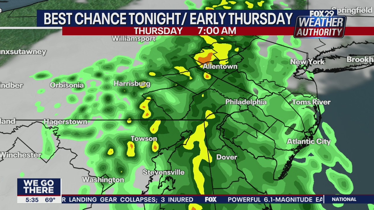 Weather Authority: 5 p.m. Wednesday forecast