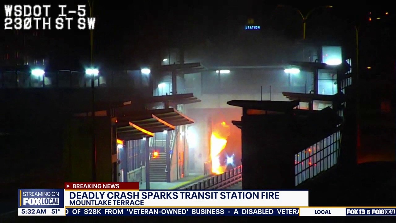 Deadly crash at transit station in Mountlake Terrace, WA