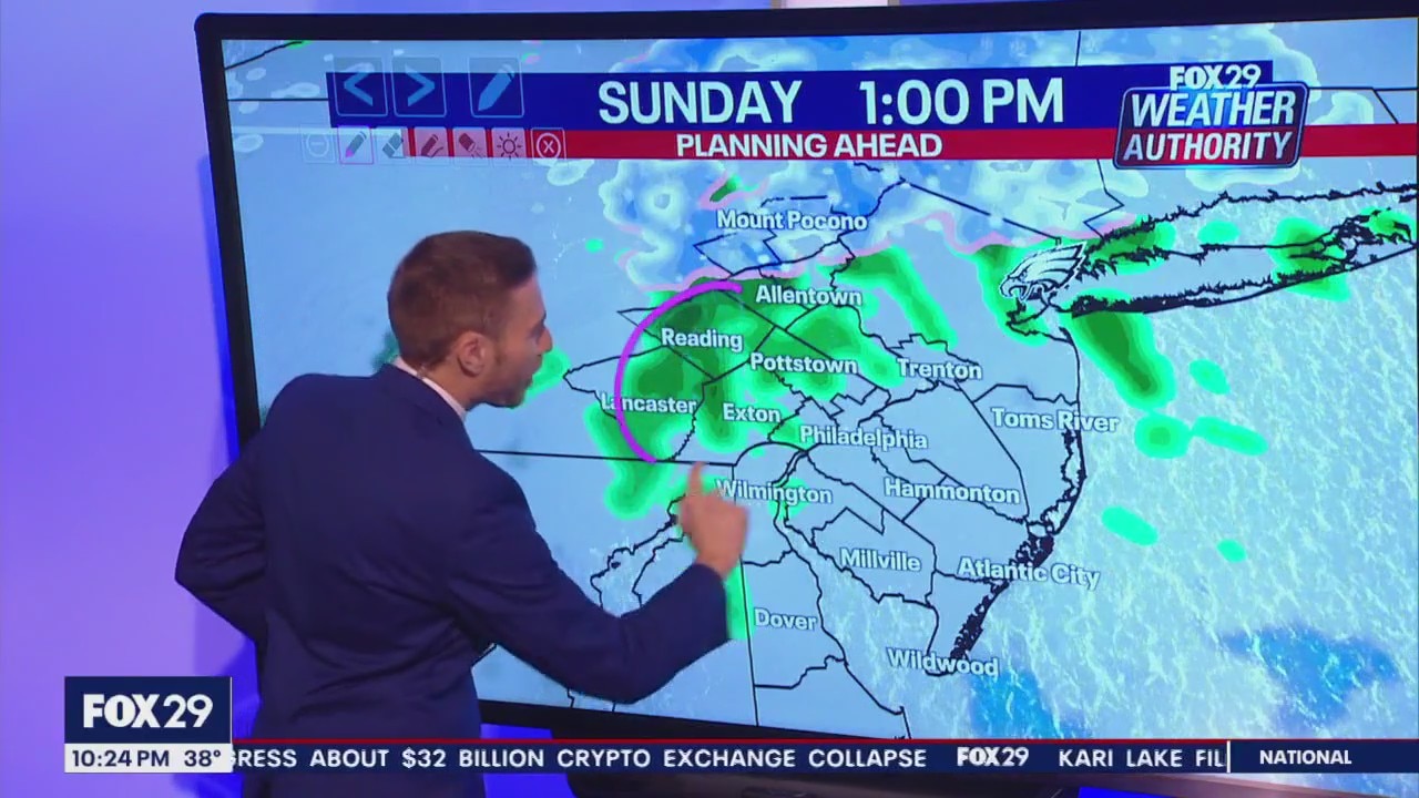 Weather Authority: 10 p.m. Saturday forecast