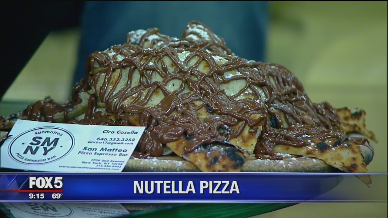Nutella Pizza On Menu at de Blasio favorite San Matteo