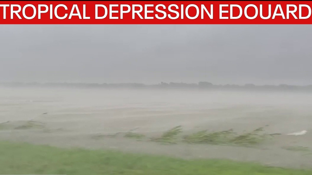 Edouard weakens to tropical depression after drenching Southeast Texas coastline