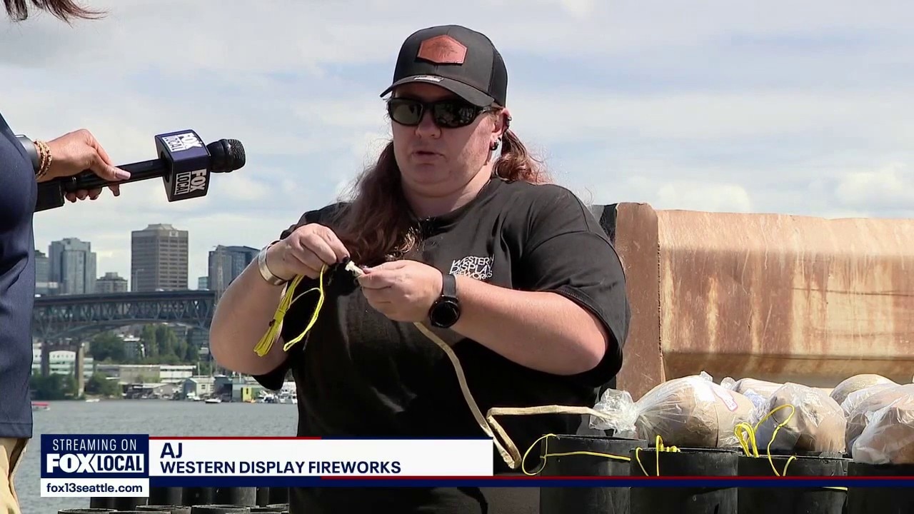 Seattle fireworks: How largest-ever barge display is assembled