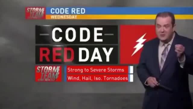 A weatherman criticized his TV station on the air