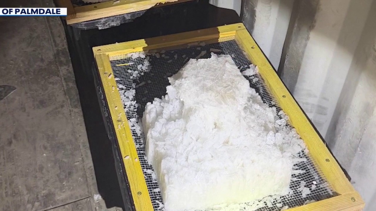 Code enforcement officers uncovered a hidden narcotics production operation inside cargo containers packed with over 800 pounds of methamphetamine.