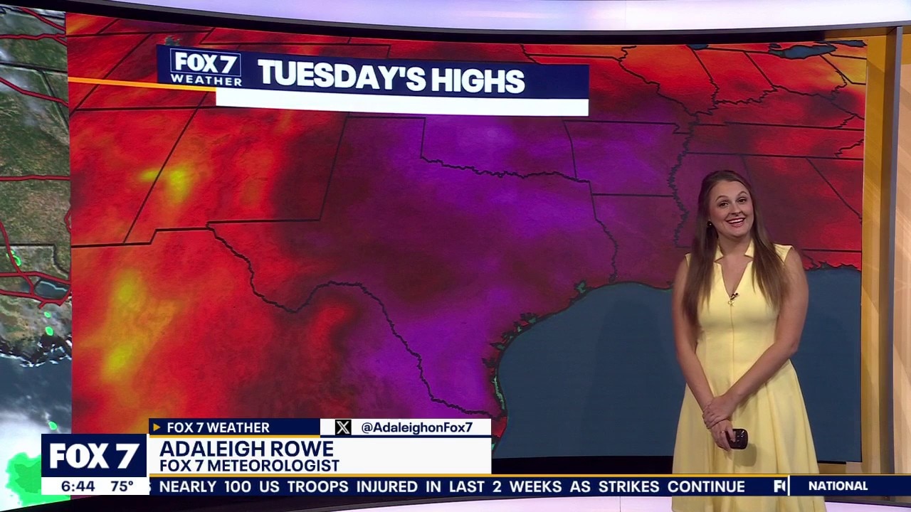 Austin weather: Temperatures above 100