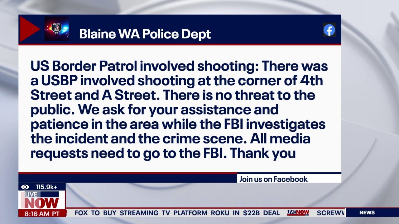 FBI investigating border patrol involved shooting in WA