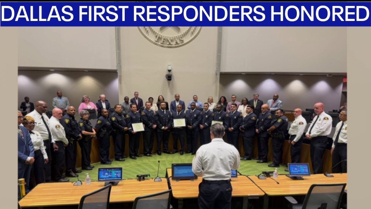 Dallas City Council honors first responders for saving shot Dallas ISD officer