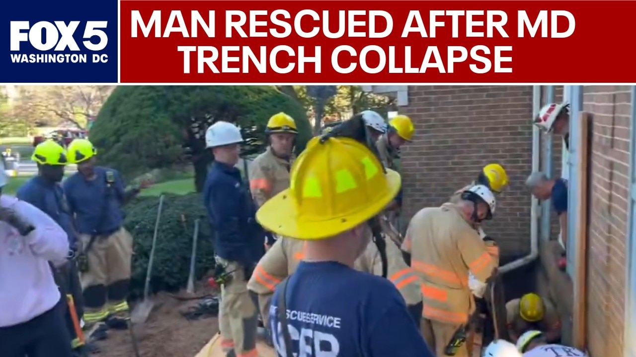 Worker rescued hours after Montgomery County trench collapse
