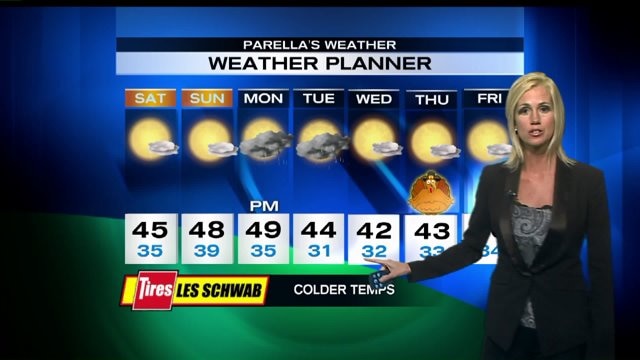 Lowland snow possible Monday night, early Tuesday