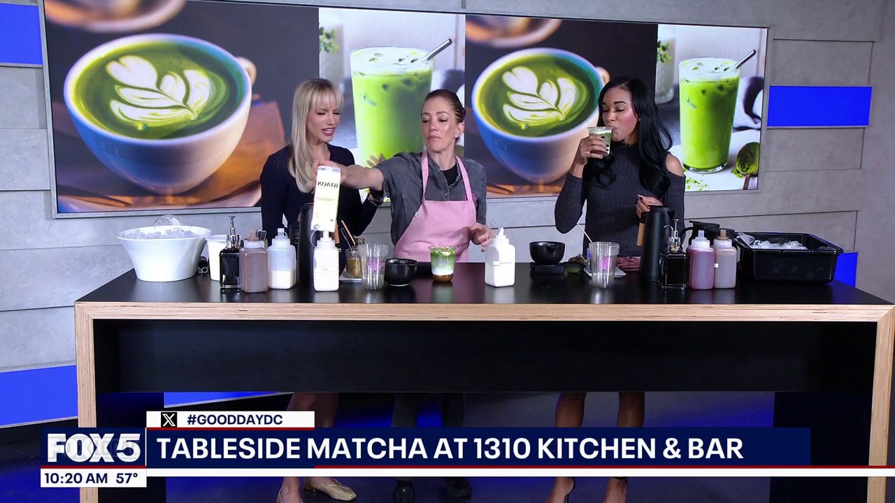 Tableside matcha at 1310 Kitchen & Bar