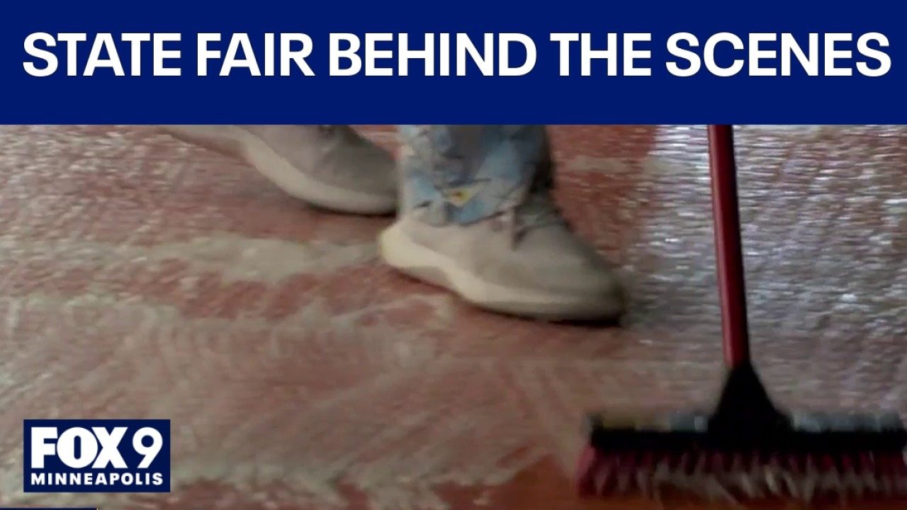 What does the State Fair overnight clean-up look like?