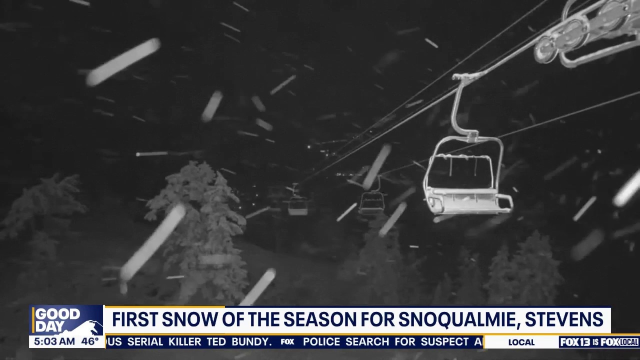 WA weather: First snow of the season for Snoqualmie, Stevens