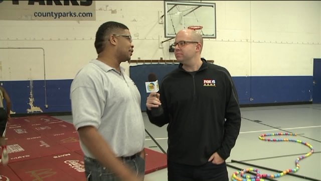 Kramp has a blast previewing MLK Day celebration