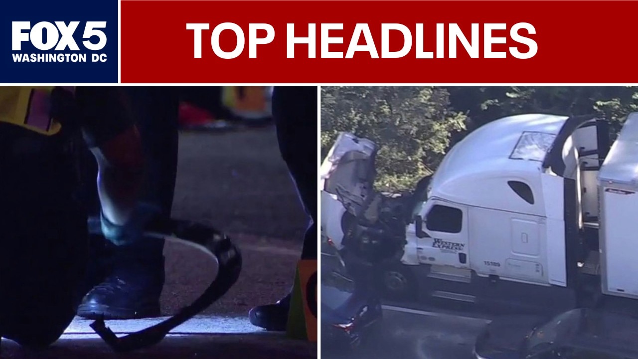 Search underway for driver in deadly Virginia hit-and-run; Lanes reopen after I-495 fuel spill