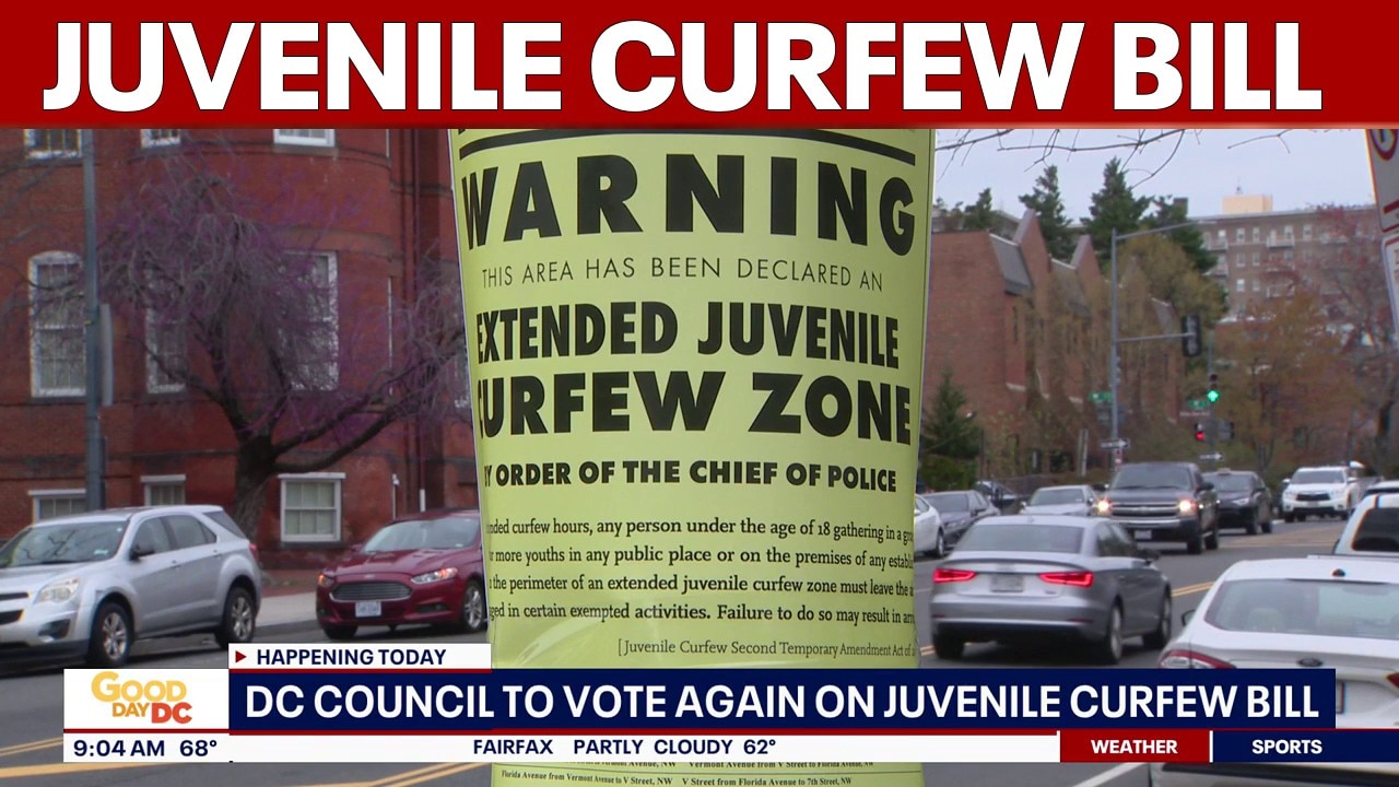 DC Council to vote again on juvenile curfew bill
