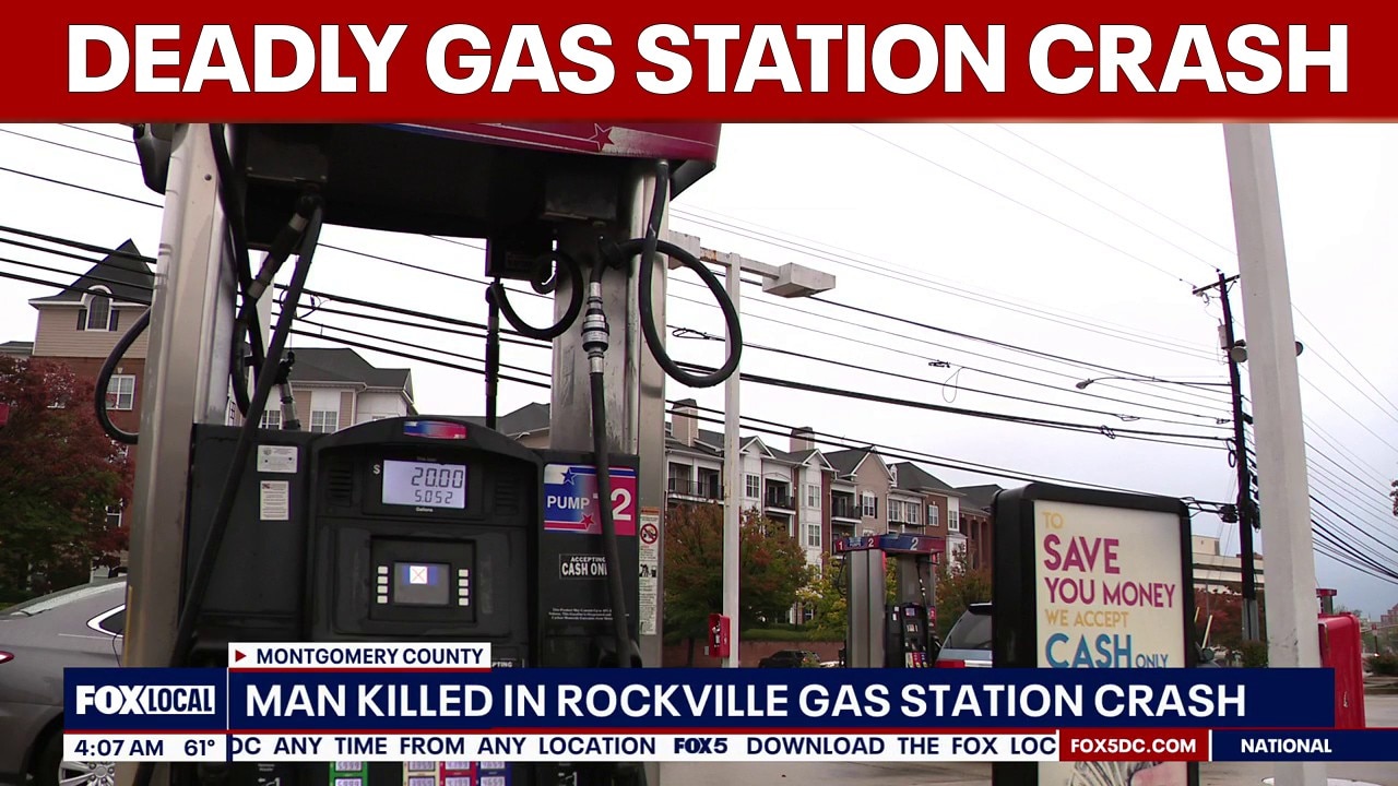 Man killed in Rockville gas station crash | FOX 5 AT 4AM