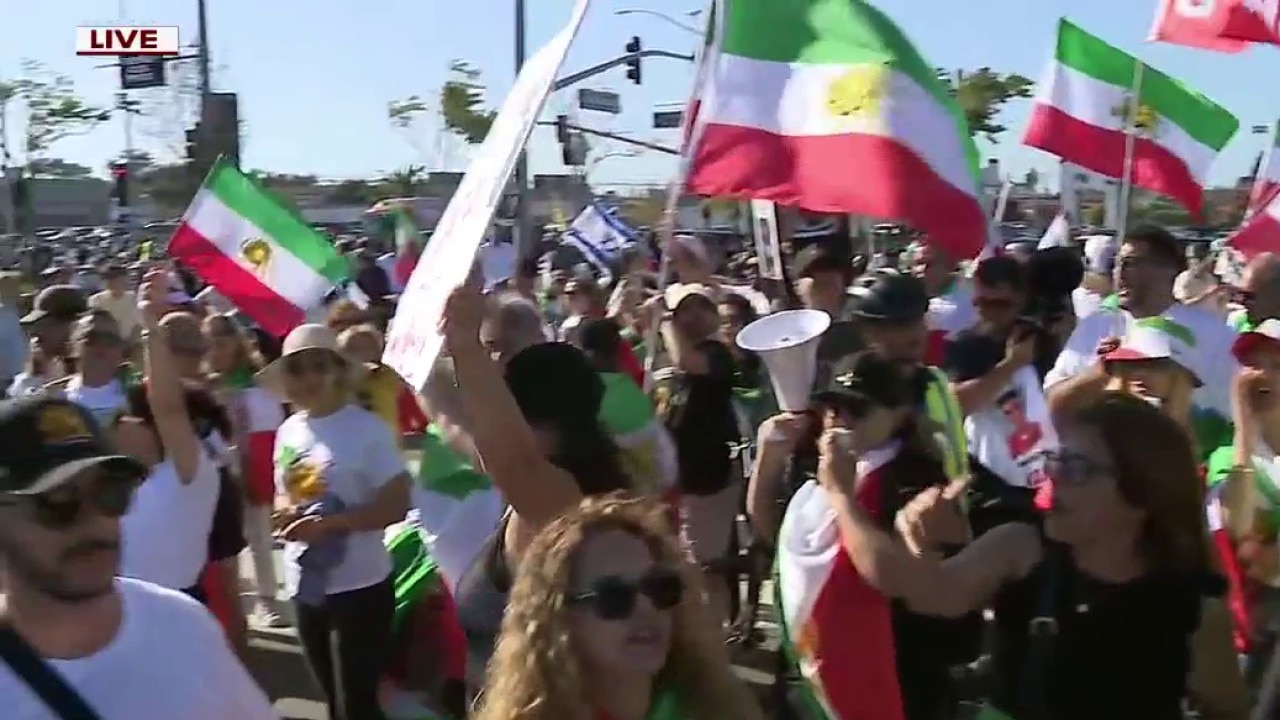 Iran protest held over FIFA's ban of Lion-and-Sun flags