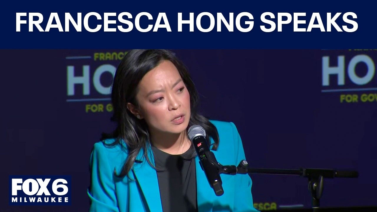 Wisconsin primary: Francesca Hong speaks to supporters