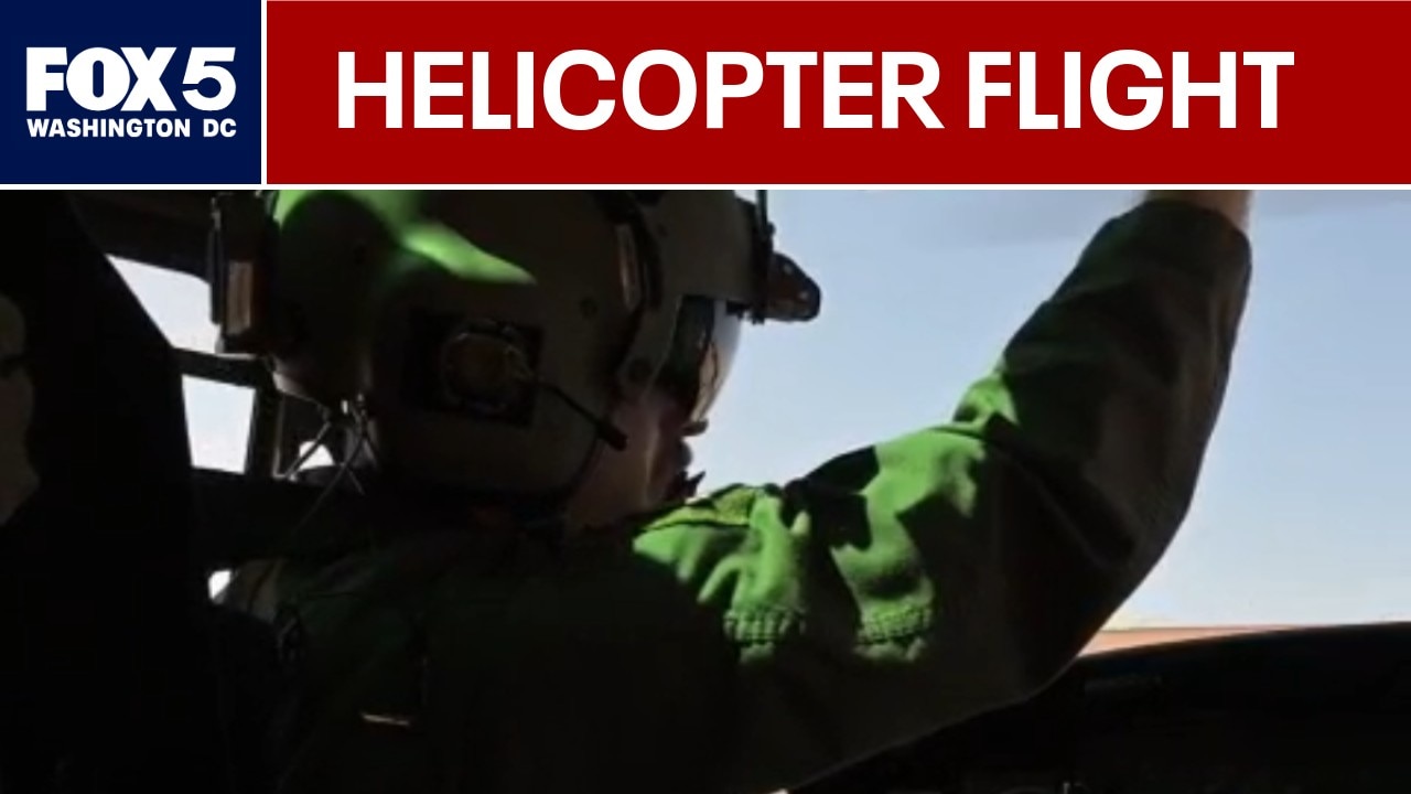 FOX 5 DC takes a flight with Air Force Huey pilots