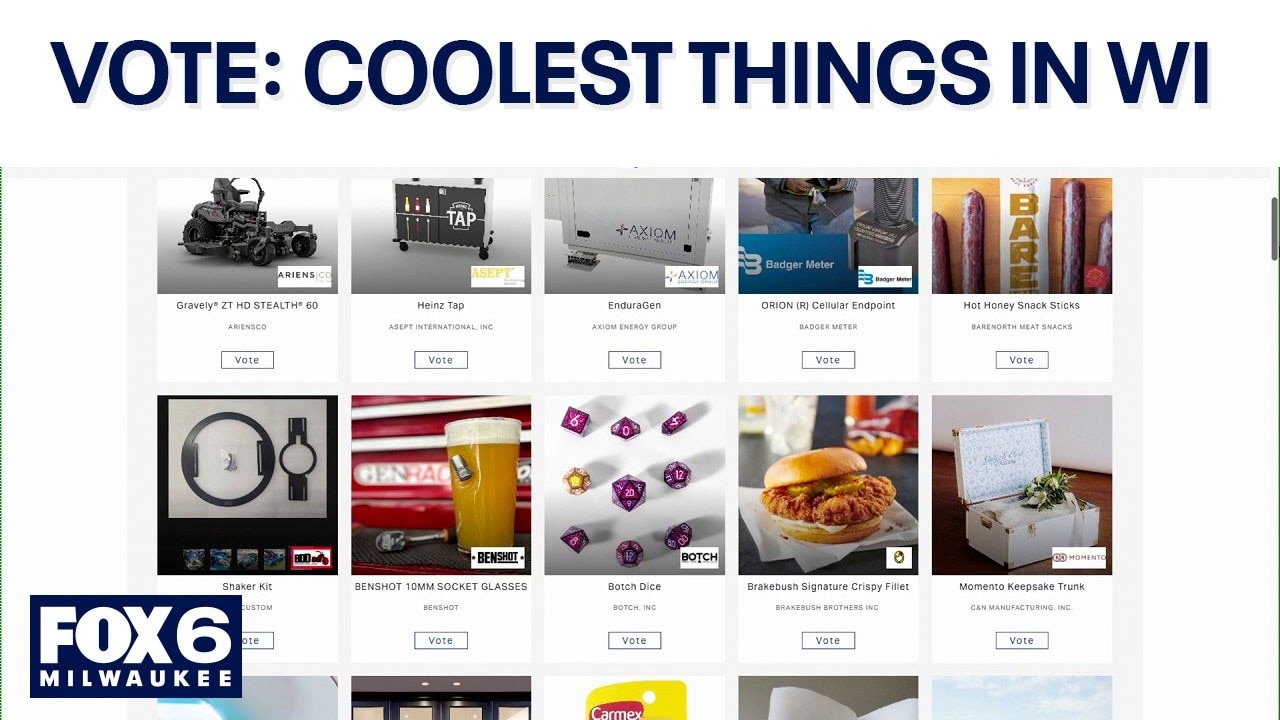 VOTE NOW: Choose 'Coolest Thing Made in Wisconsin'