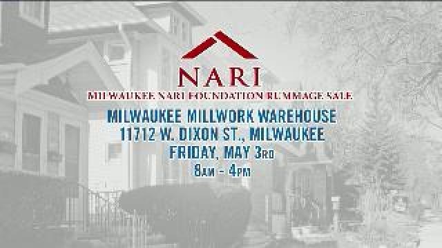 Laura checks out NARI Foundation Rummage Sale