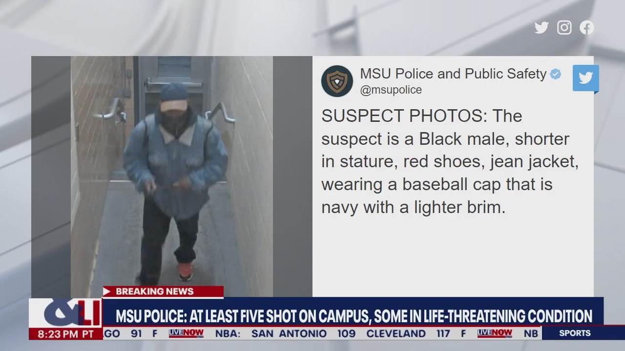 MSU Shooting: Images of suspected gunman released