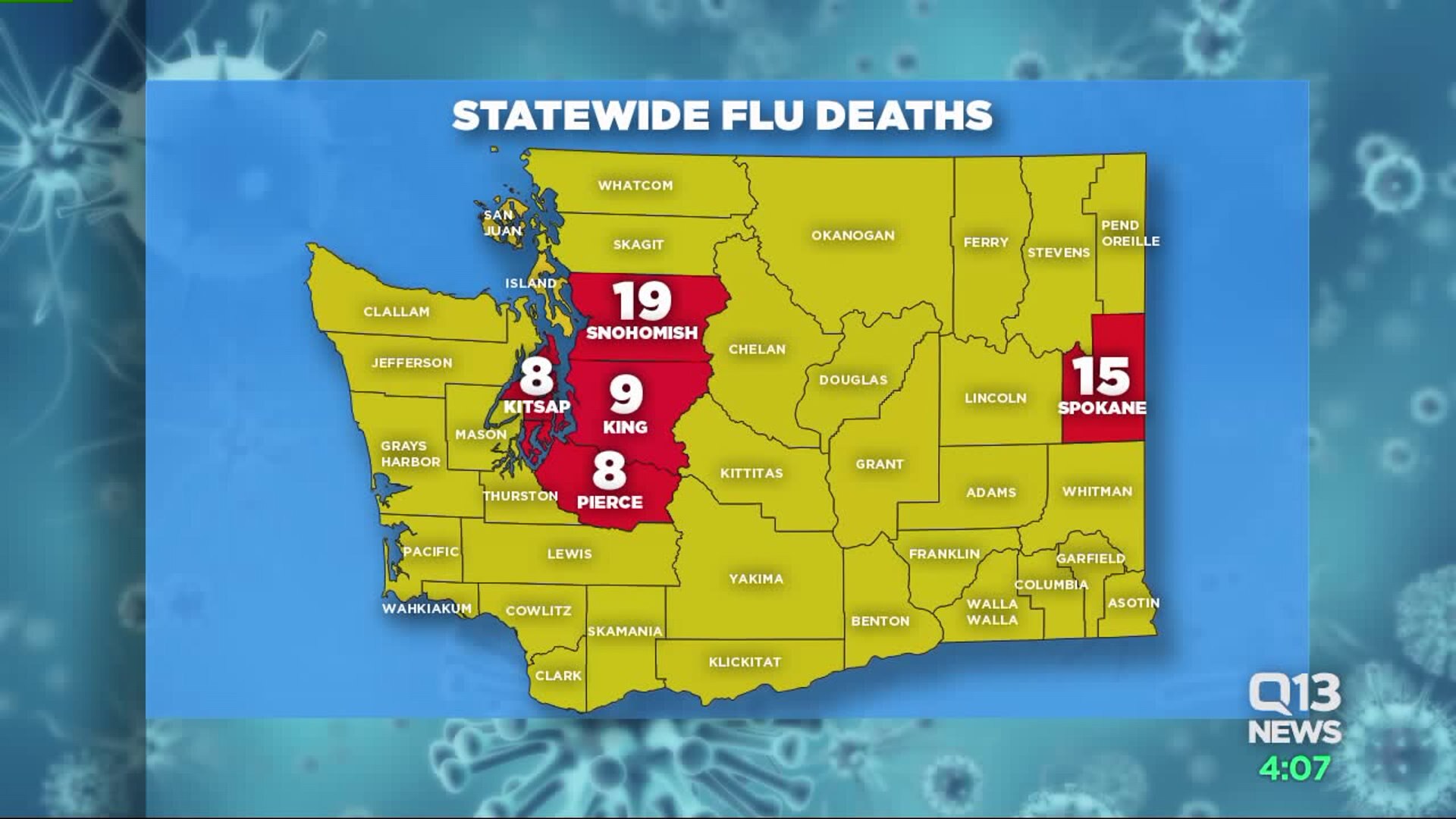 Flu deaths on rise in Washington state