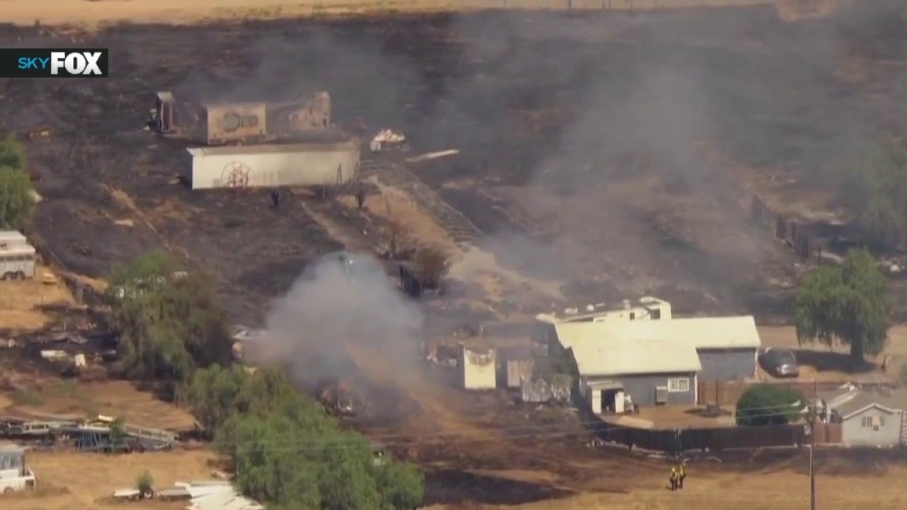 Crews battling Verona Fire in Riverside County