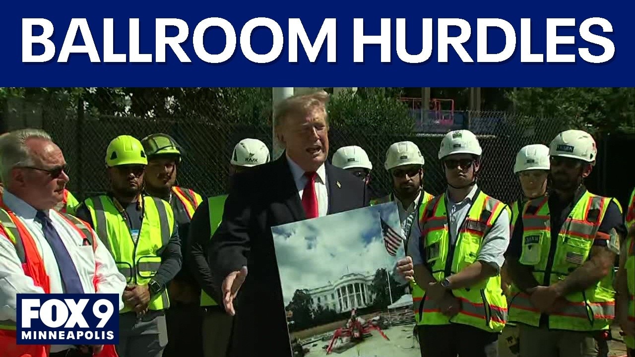 Trump talks ballroom project legal hurdles