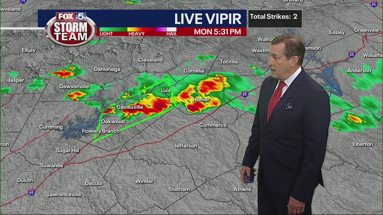 Monday evening forecast