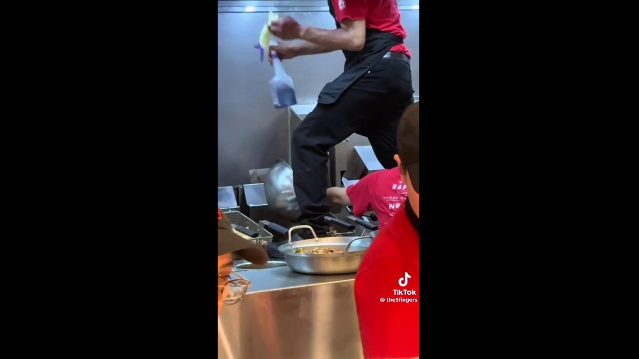Video shows West Milwaukee Panda Express employee standing on fryers