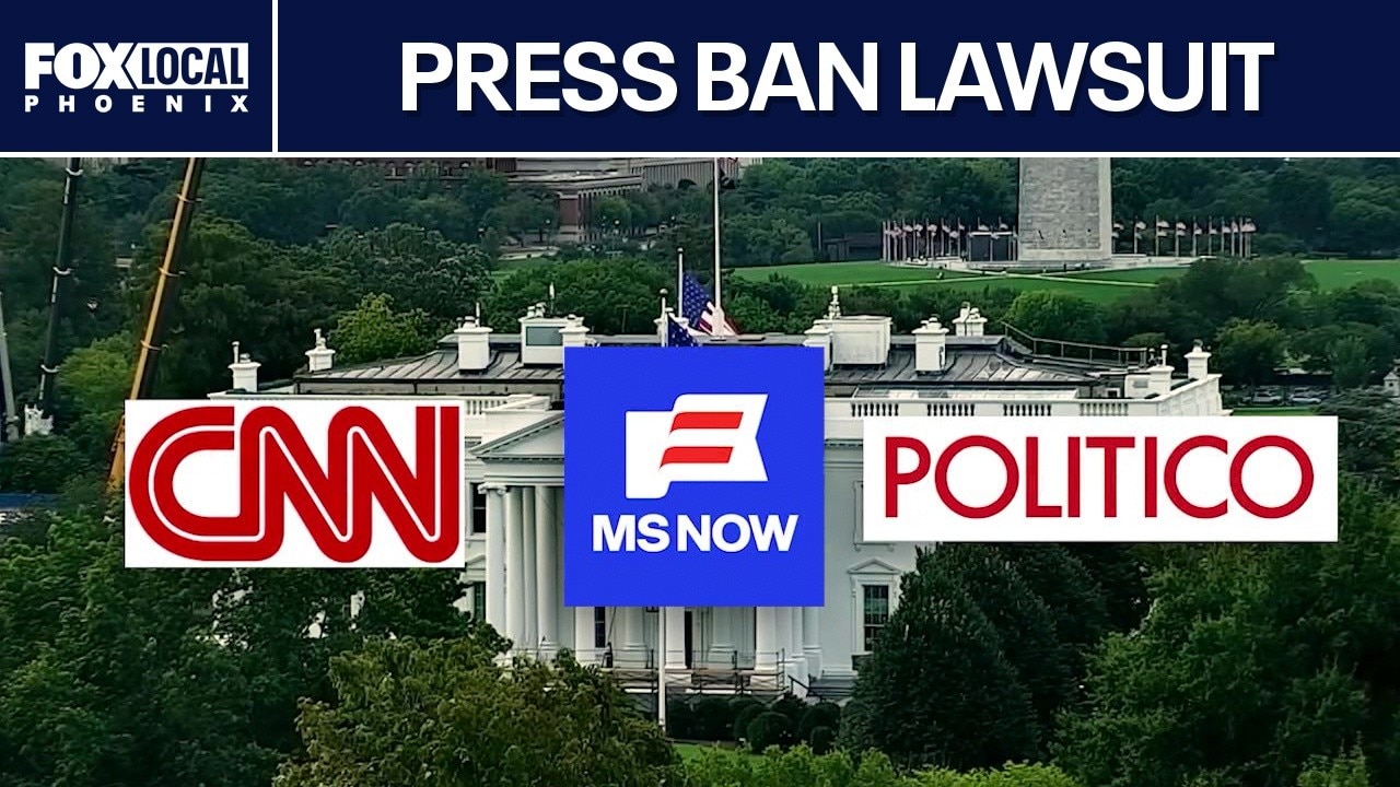 CNN, MS NOW, Politico sue over Trump press ban