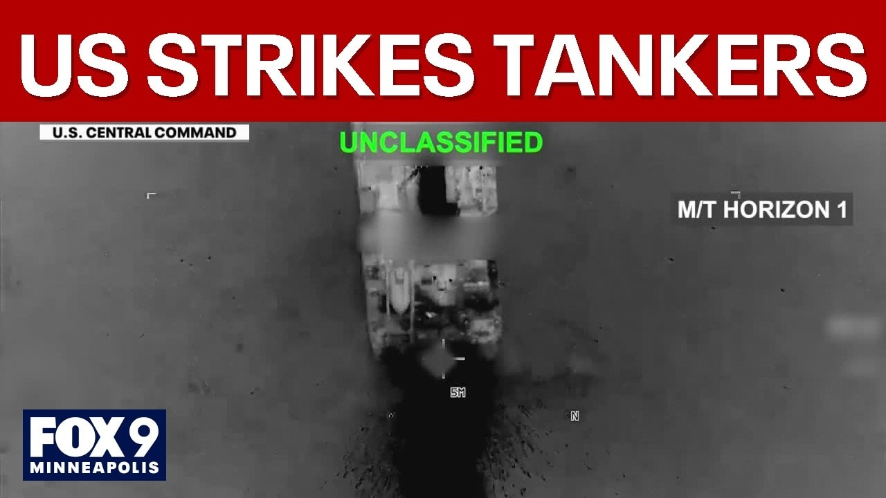 US military strikes 5 Iranian crude oil tankers